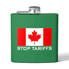 Load image into Gallery viewer, CYMSTAR Canadian Stop Tariffs Stainless Steel Flask