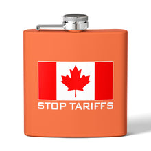 Load image into Gallery viewer, CYMSTAR Canadian Stop Tariffs Stainless Steel Flask