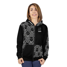 Load image into Gallery viewer, CYMSTAR OG Barocco Black Zip Hoodie (B&W)