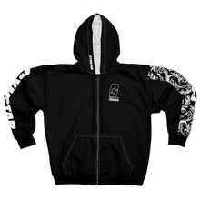 Load image into Gallery viewer, CYMSTAR Barocco Black Zip Hoodie (B&W)