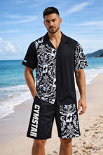 Load image into Gallery viewer, CYMSTAR Barocco Jogger Shorts (B&W)