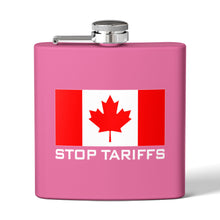 Load image into Gallery viewer, CYMSTAR Canadian Stop Tariffs Stainless Steel Flask