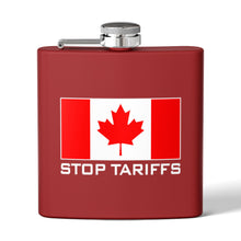 Load image into Gallery viewer, CYMSTAR Canadian Stop Tariffs Stainless Steel Flask
