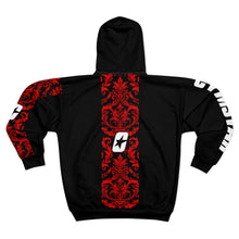Load image into Gallery viewer, CYMSTAR Barocco Black Zip Hoodie (B&R)