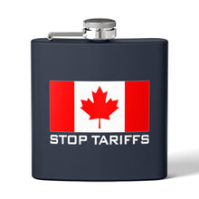 Load image into Gallery viewer, CYMSTAR Canadian Stop Tariffs Stainless Steel Flask