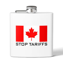 Load image into Gallery viewer, CYMSTAR Canadian Stop Tariffs Stainless Steel Flask