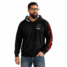 Load image into Gallery viewer, CYMSTAR Barocco Black Zip Hoodie (B&R)