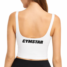 將圖片載入圖庫檢視器 Flexin Farmer Sports Bra Athletic Crop Top (White)