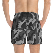 Cargar imagen en el visor de la galería, Camo Swim Trunks (Smoke)