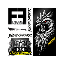 將圖片載入圖庫檢視器 Flexin Farmer Logo Die-Cut Sticker Set (15 x 15 inch sheet)
