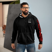 Load image into Gallery viewer, CYMSTAR Barocco Black Zip Hoodie (B&amp;R)
