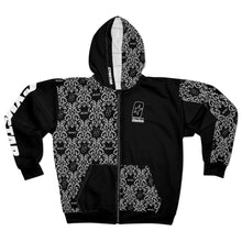 Load image into Gallery viewer, CYMSTAR OG Barocco Black Zip Hoodie (B&amp;W)
