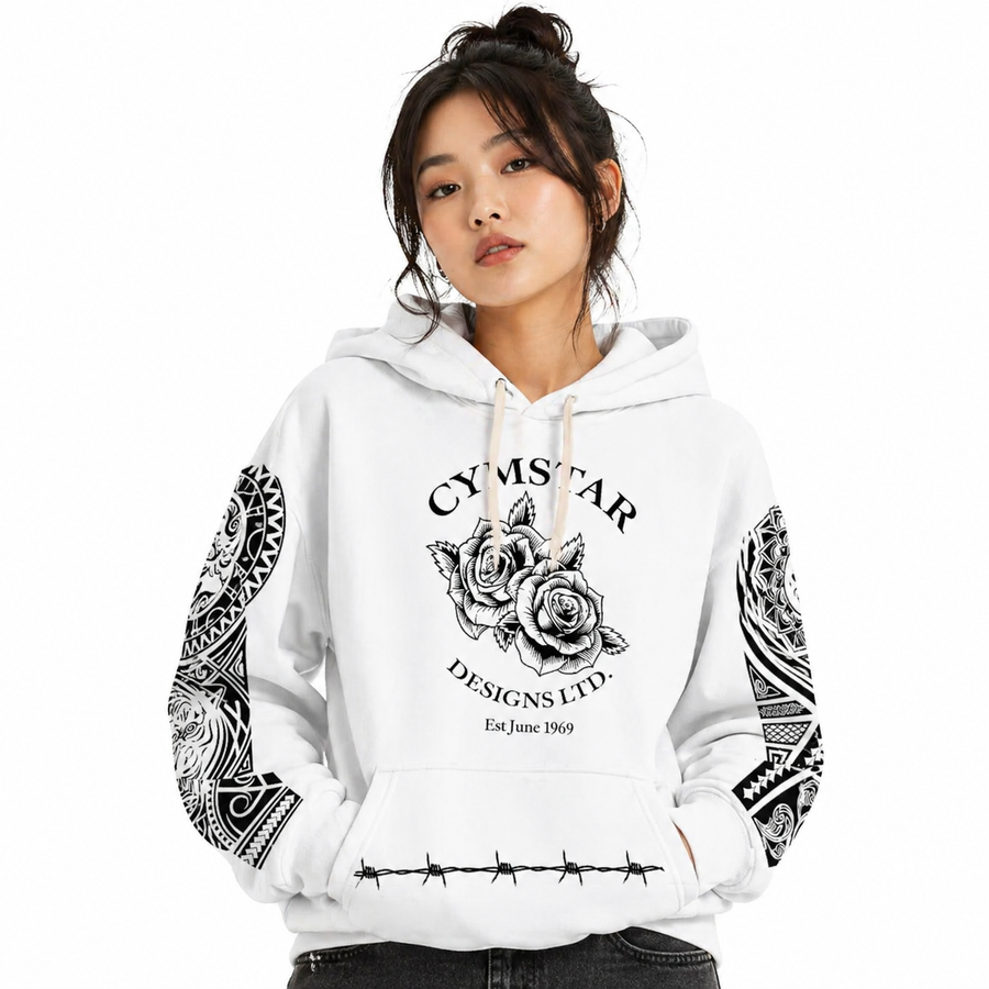 TAT Pullover Hoodie (Snow)