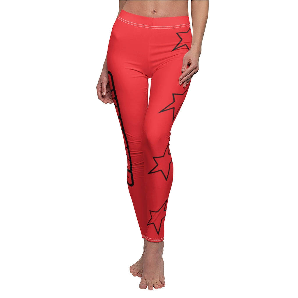 Women's Action Leggings (Cherry)