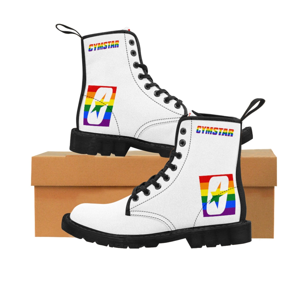 PRIDE Men's Canvas Shit Kicker Boots