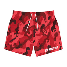 Load image into Gallery viewer, Camo Swim Trunks (Cherry)
