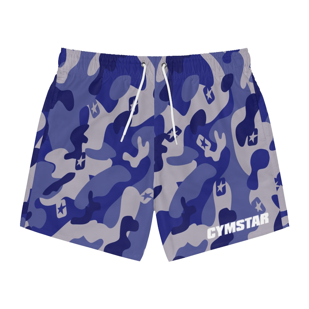 Camo Swim Trunks (Aqua)