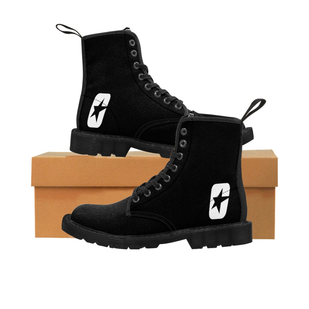 Men's Canvas Shit Kicker Boots (Midnight)