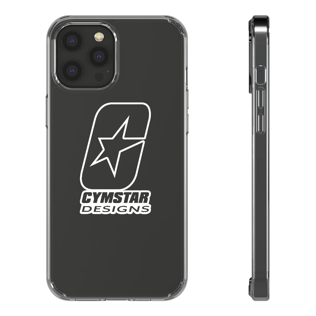 CYMSTAR Clear Cases (White Logo)