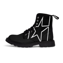 將圖片載入圖庫檢視器 Men&#39;s Canvas Shit Kicker Boots (Midnight)
